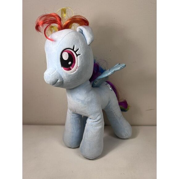 My Little Pony Build A Bear Plush Rainbow Bright‎ MLP BAB 16" with cape Z15 - Picture 1 of 6